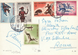 X5097 Repubblica Di San Marino - Panorama - Nice Stamps Timbres Francobolli / Viaggiata 1961 - San Marino