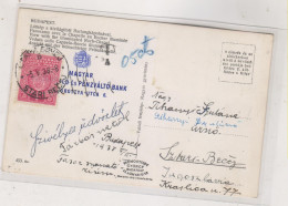 YUGOSLAVIA 1938 STARI BECEJ Postage Due On Postcard From Hungary - Impuestos
