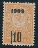 ERROR/Small Lion/ MH/ "110" Instead  "10"overprint /Mi:74/Bulgaria 1909/Exp.Karaivanov - Abarten Und Kuriositäten