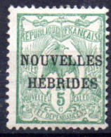 Nouvelles Hébrides: Yvert N° 1* - Unused Stamps