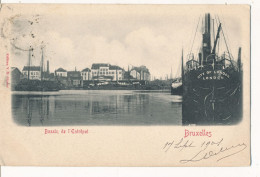 BELGIQUE - BELGIUM - Bruxelles - Bassin De L'entrepôt - Péniches (1901) - Hafenwesen