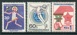CZECHOSLOVAKIA 1973  Sports Events MNH / **  Michel 2121-23 - Unused Stamps
