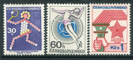 CZECHOSLOVAKIA 1973  Sports Events MNH / **  Michel 2121-23 - Nuovi