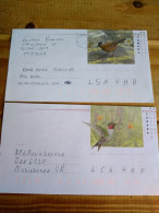 Canadá.postal Stationery Reduced Size.local Use Birds*2.reg Letter E7 Conmems For Postage 1or 2 Pieces - Hummingbirds