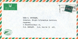 Ireland Air Mail Cover Sent To Germany Single Franked - Luftpost