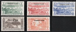 1957 New Hebrides (French) Postage Due Set (** / MNH / UMM) - Timbres-taxe
