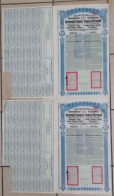 CHINA 1913 SUPER PETCHILI Gold Loan Bond £20, Avec 42 Coupons, LOT DE 2 - Asia
