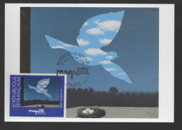 MK Kaart René Magritte Zegel Frankrijk - 1991-2000