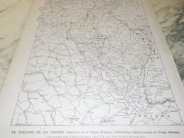 PLAN LA GUERRE A FRANCE BELGIQUE LUXEMBOURG ALSACE ET PRUSSE RHENANE 1914 - 1914-18