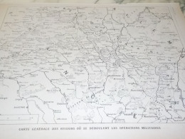 PLAN CARTE DEROULEMENT DES OPERATIONS MILITAIRES  10/1914 - 1914-18