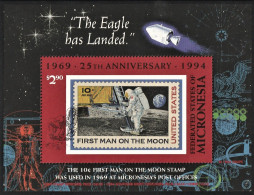 1994 Micronesia 25th Anniversary Of Moon Landing Souvenir Sheet  (** / MNH / UMM) - Océanie