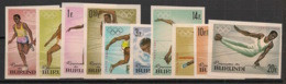 BURUNDI - 1964 - N°Mi. 125B à 134B - Tokyo / Olympics - Non Dentelé / Imperf. - Neuf Luxe ** / MNH / Postfrisch - Ongebruikt