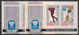 BURUNDI - 1968 - N°Mi. Bloc 26 + 26B - Grenoble / Olympics - Neuf Luxe ** / MNH / Postfrisch - Ongebruikt