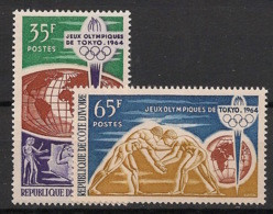 COTE D'IVOIRE - 1964 - N°Yv. 225 à 226 - Olympics / Tokyo 64 - Neuf Luxe ** / MNH / Postfrisch - Côte D'Ivoire (1960-...)