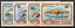 COTE D'IVOIRE - 1983 - Poste Aérienne PA N°Yv. 82 à 85 - Olympics / Los Angeles 84 - Neuf Luxe ** / MNH / Postfrisch - Côte D'Ivoire (1960-...)