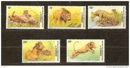 Congo 2002 OBCn° 2094-98 *** MNH Cote 13,50 Euro Faune Leeuwen Lions - Mint/hinged