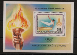 COTE D'IVOIRE - 1979 - Bloc Feuillet BF N°Yv. 15 - Olympics / Moscow - Neuf Luxe ** / MNH / Postfrisch - Côte D'Ivoire (1960-...)