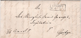 KROEBEN, Prefilatelic Letter A 3 Folded - ...-1860 Préphilatélie