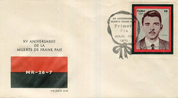 Lote CU1972-1F, Cuba, 1972, SPD- FDC, XV Aniversario De La Muerte De Frank Pais, Revolution - FDC