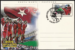 2002 Turkey Group Stage Match Vs. Brazil At FIFA World Cup In South Korea-Japan Commemorative Cancellation On PSC - 2002 – Südkorea / Japan