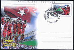 2002 Turkey Group Stage Match Vs. China At FIFA World Cup In South Korea-Japan Commemorative Cancellation On PSC - 2002 – Corée Du Sud / Japon