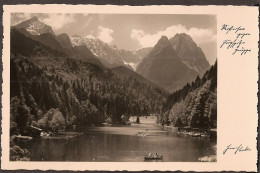 Riessersee Gegen Zugspitze Gruppe  - Zugspitze