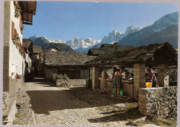 Soglio Im Bergell Mit Bondascagruppe - Frauen Machen Die Wäsche - Doing The Laundry - Soglio