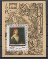 1978 Zentralafrik. Republik ** Block " Albrecht Dürer ", Autoportait - Centrafricaine (République)
