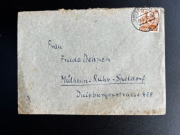 GERMANY 1948 LETTER GUTERSLOH TO MULHEIM 20-01-1948 DUITSLAND DEUTSCHLAND - Lettres & Documents