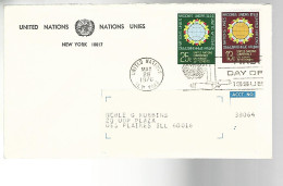 52609 ) United Nations FDC  Stationery Postmark 1976 New York - Used Stamps