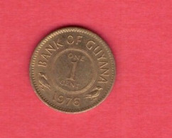 GUYANA   1 CENT 1976 (KM # 31) #7534 - Guyana