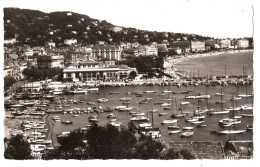 CPSM 06 (Alpes Maritimes) Cannes - Le Port Et Le Casino TBE Timbre + Flamme Ill. "Cannes Charme Méditerranéen" Scan R/v - Casino