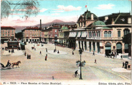 CPA 06 (Alpes-Maritimes) Nice - Place Masséna Et Casino Municipal TBE Couleur 1907 éd. Giletta à Nice - Casino