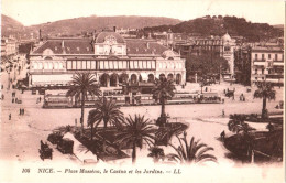 CPA 06 (Alpes-Maritimes) Nice - Tramway Ou Petit Train Place Masséna, Le Casino Et Les Jardins TBE éd. Giletta à Nice - Casino