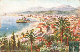 CPA 06 (Alpes-Maritimes) Nice - Le Palais De La Jetée Et La Baie Des Anges Vue Prise Du Château TBE Couleur Tuck Oilette - Casino