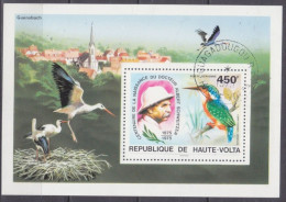 1975 Upper Volta 580/B35 Used Birds / Nobel Laureates 2,50 € - Climbing Birds