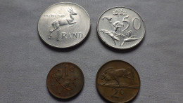 Lot De 4 Pièces De Monnaie Afrique Du Sud - Alla Rinfusa - Monete