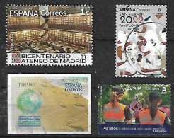 2017-22 España Ateneo De Madrid-turismo-proteccion Civil-san Fermin 4v. - Gebraucht