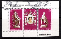 1977 Samoa,  25th Anniversary Of The Coronation 1953 Miniature Sheet VFU - Samoa