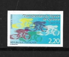 FRANCE 1989 CHAMPIONNATS DU MONDE DE CYCLISME YVERT N°2590 NEUF MNH** NON DENTELE - 1981-1990