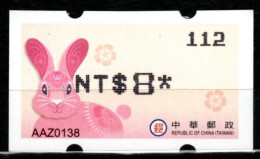 China Taiwan 2023 Bountiful Rabbit Postage Label/ATM Stamp 1v MNH - Ongebruikt