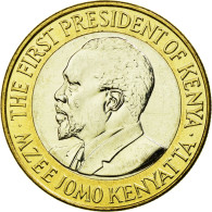 Monnaie, Kenya, 10 Shillings, 2005, British Royal Mint, SUP, Bi-Metallic - Kenya