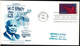 USA 1969 W.C. Handy, Musician - Father Of The Blues FDC - 1961-1970