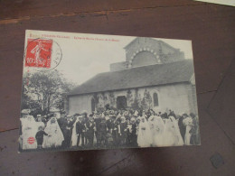 CPA 18 Cher Vierzon Village église Saint Martin Sortie De La Messe - Vierzon