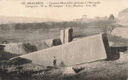 LIBAN - Baalbeck - Carrière Monolithe Destinée à L'Acropole - Carte Postale Ancienne - Líbano