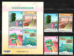 China Taiwan 2019 Taiwan Intelligent Transportation (stamps 4v+MS/Block) MNH - Nuovi