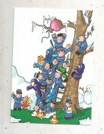 Cp, 4 Pages,  GENDARMERIE, Gendarmes, Humour, Vierge, 2 Scans - Polizei - Gendarmerie