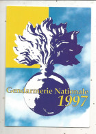 Cp, 4 Pages,  GENDARMERIE NATIONALE, 1997,  Vierge, 2 Scans - Policia – Gendarmería