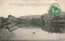 FRANCE - Creil - Guerre De 1914 - Creil Incendié Par Les Allemands - Le Pont De Fer Sur L'Oise - Carte Postale Ancienne - Creil