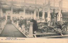 BELGIQUE - Exposition De Liège - Section De L'Auto Et Du Cycle - Carte Postale Ancienne - Lüttich
